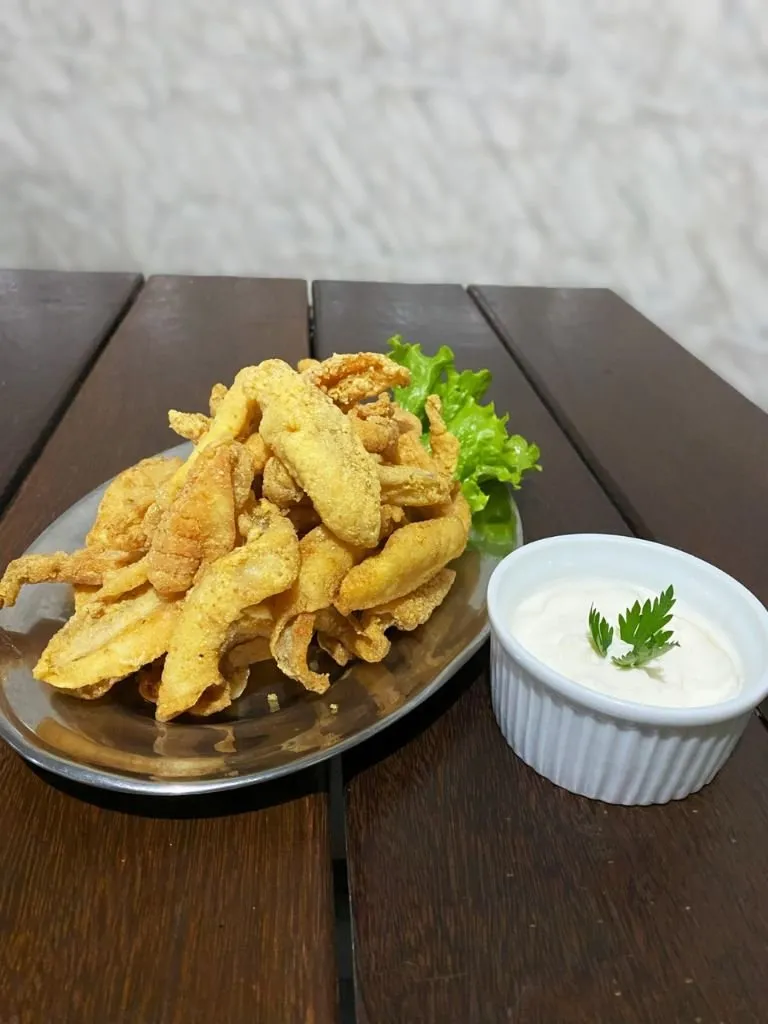 Porção de isca de peixe